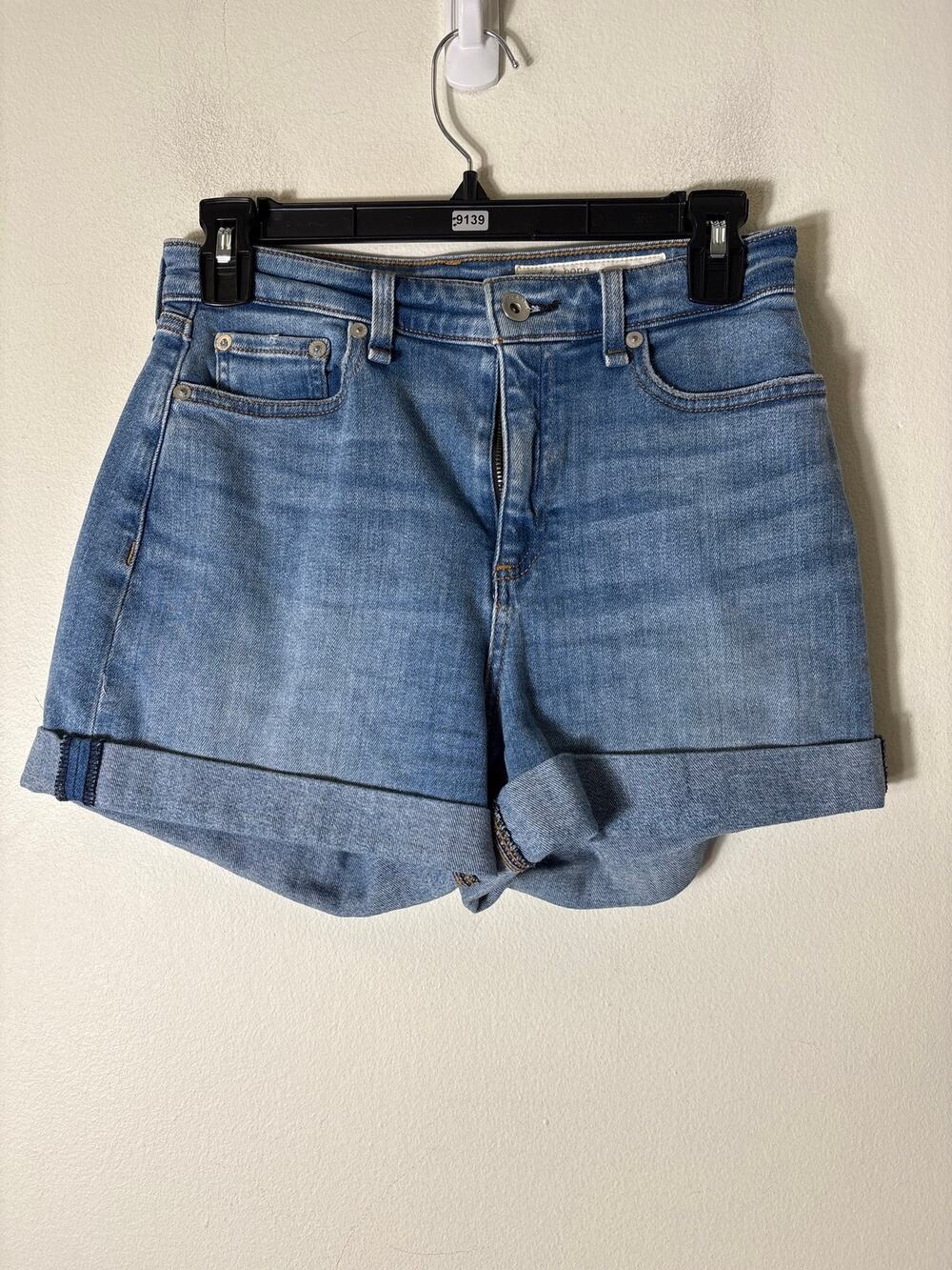 Rag & Bone Medium Wash Blue Jean Shorts Sz 25